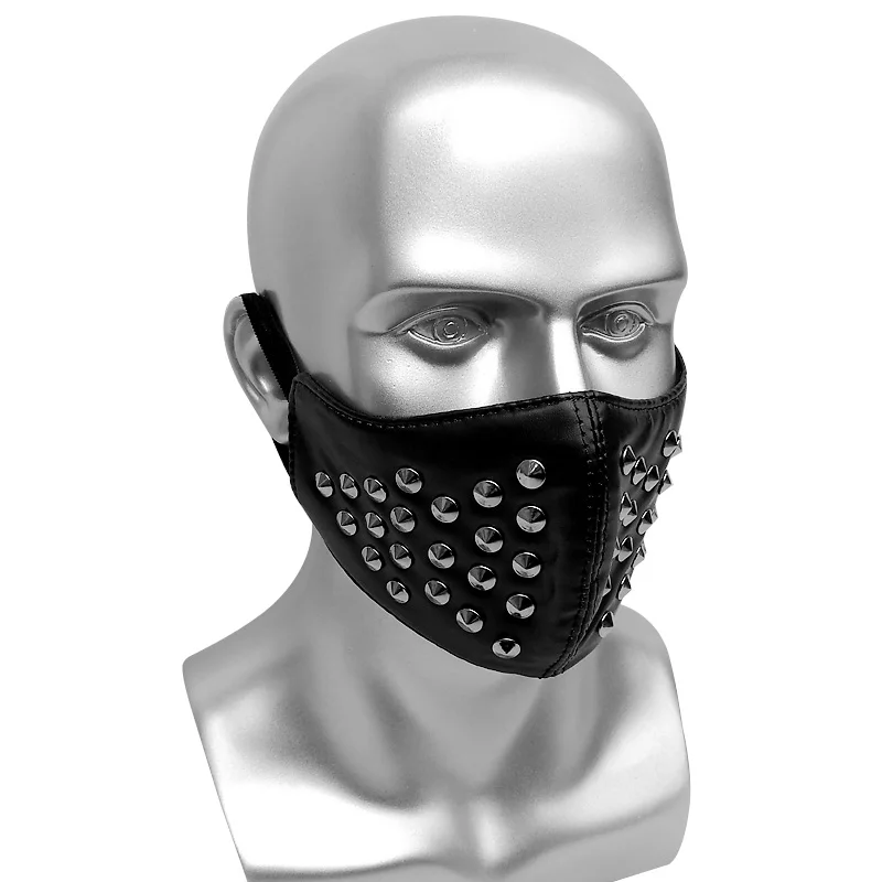 Halloween Party Punk Mask with Rivet Anti-dust Black PU Leather Mask Men Women Hip Hop Gothic Masks Bar Stage Performance Masks
Halloween Party Punk Mask with Rivet Anti-dust Black PU Leather Mask Men Women Hip Hop Gothic Masks Bar Stage Performance Masks