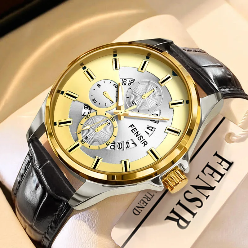High-End, Stylish Men's Watch with a Luxurious Look, Suitable for Casual and Business Occasions, Versatile and Stylish for Young Men and Students, Quartz Watch, the Best Gift for Him
High-End, Stylish Men's Watch with a Luxurious Look, Suitable for Casual and Business Occasions, Versatile and Stylish for Young Men and Students, Quartz Watch, the Best Gift for Him