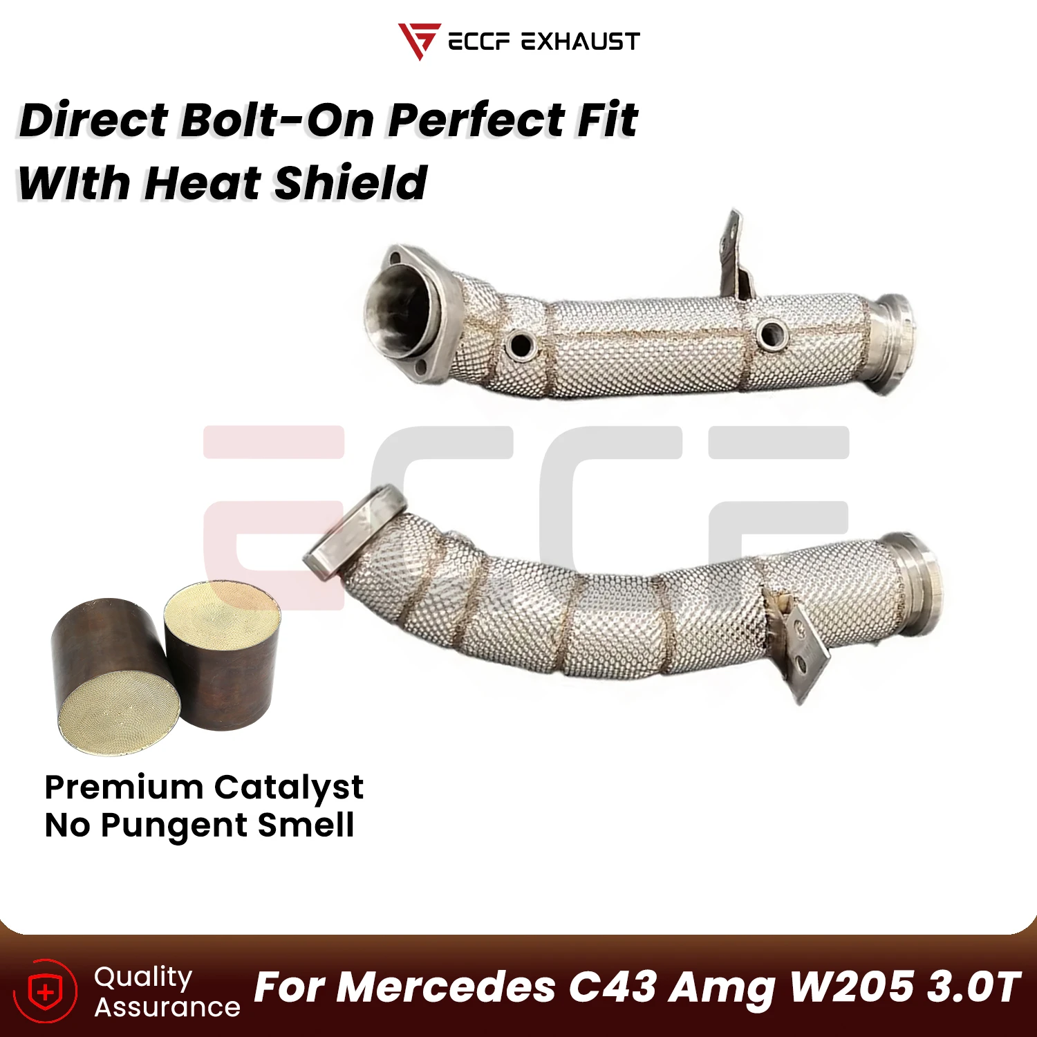 Sporty Downpipe with Heat Insulation For Mercedes C43 Amg W205 3.0T Aggressive Exhaust Sound Plug and Play Upgrade Performance
Sporty Downpipe with Heat Insulation For Mercedes C43 Amg W205 3.0T Aggressive Exhaust Sound Plug and Play Upgrade Performance