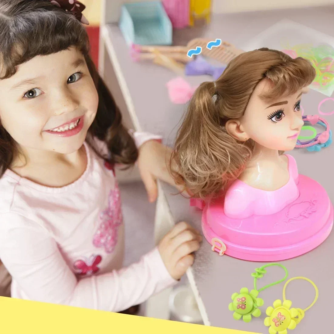 Playhouse Makeup Doll Comb Girl Children's Toy Wig Makeup Set Princess Birthday Gift
Playhouse Makeup Doll Comb Girl Children's Toy Wig Makeup Set Princess Birthday Gift