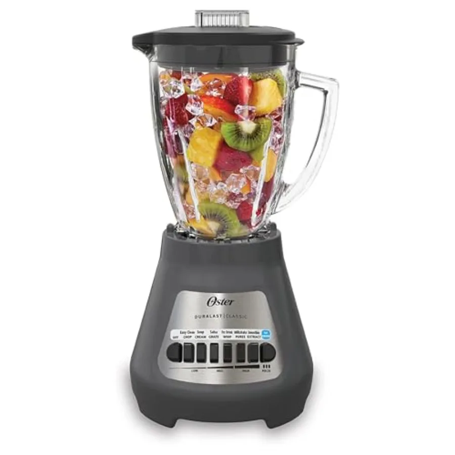 ® Classic Series 8-Speed Blender with 6-Cup Glass Jar, Gray
® Classic Series 8-Speed Blender with 6-Cup Glass Jar, Gray