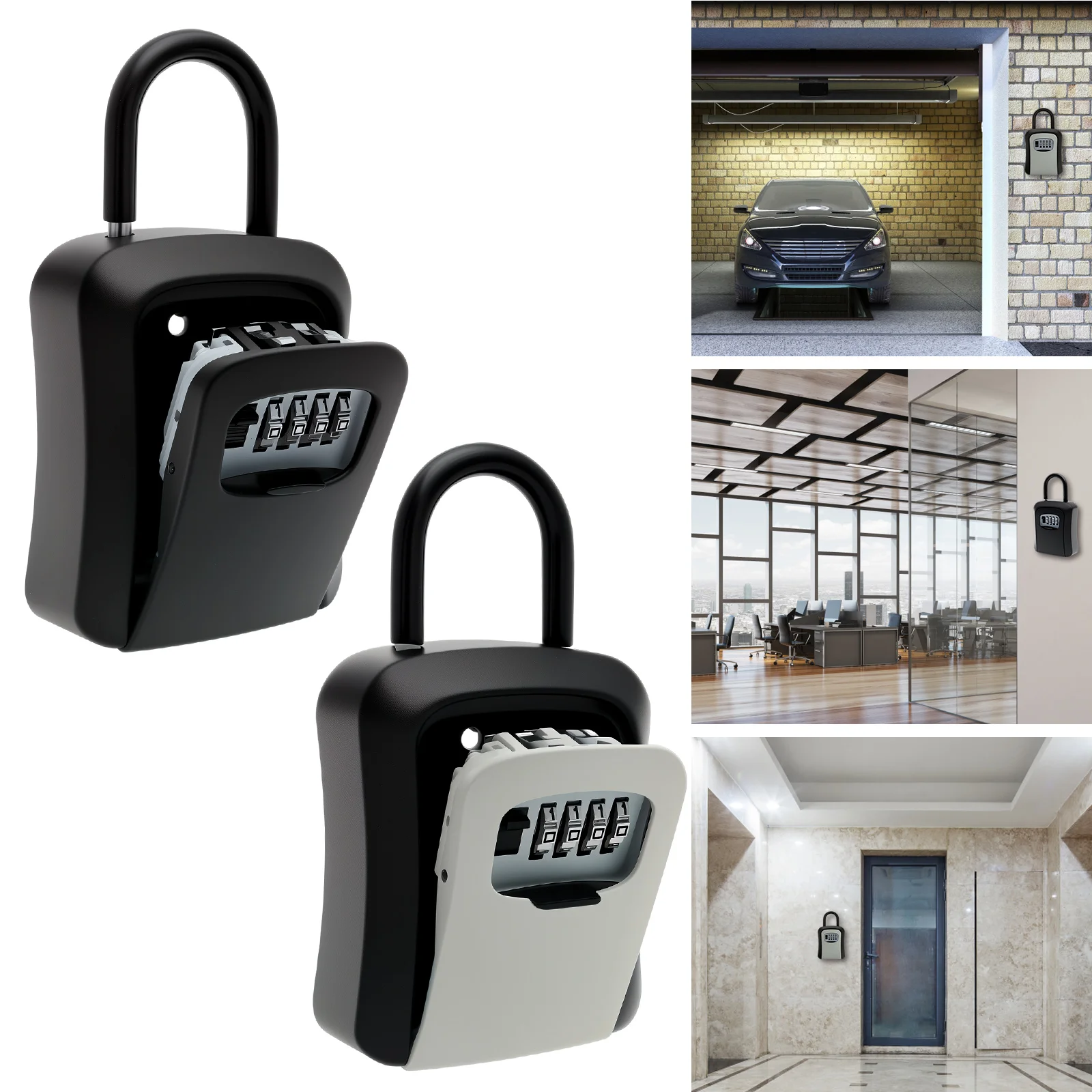 Lock Box With Keys 4 Code Realtor Spare Lockbox Outdoor Combination Key Hiders to Hide a Key Outside Key Safe Storage Lock Box
Lock Box With Keys 4 Code Realtor Spare Lockbox Outdoor Combination Key Hiders to Hide a Key Outside Key Safe Storage Lock Box