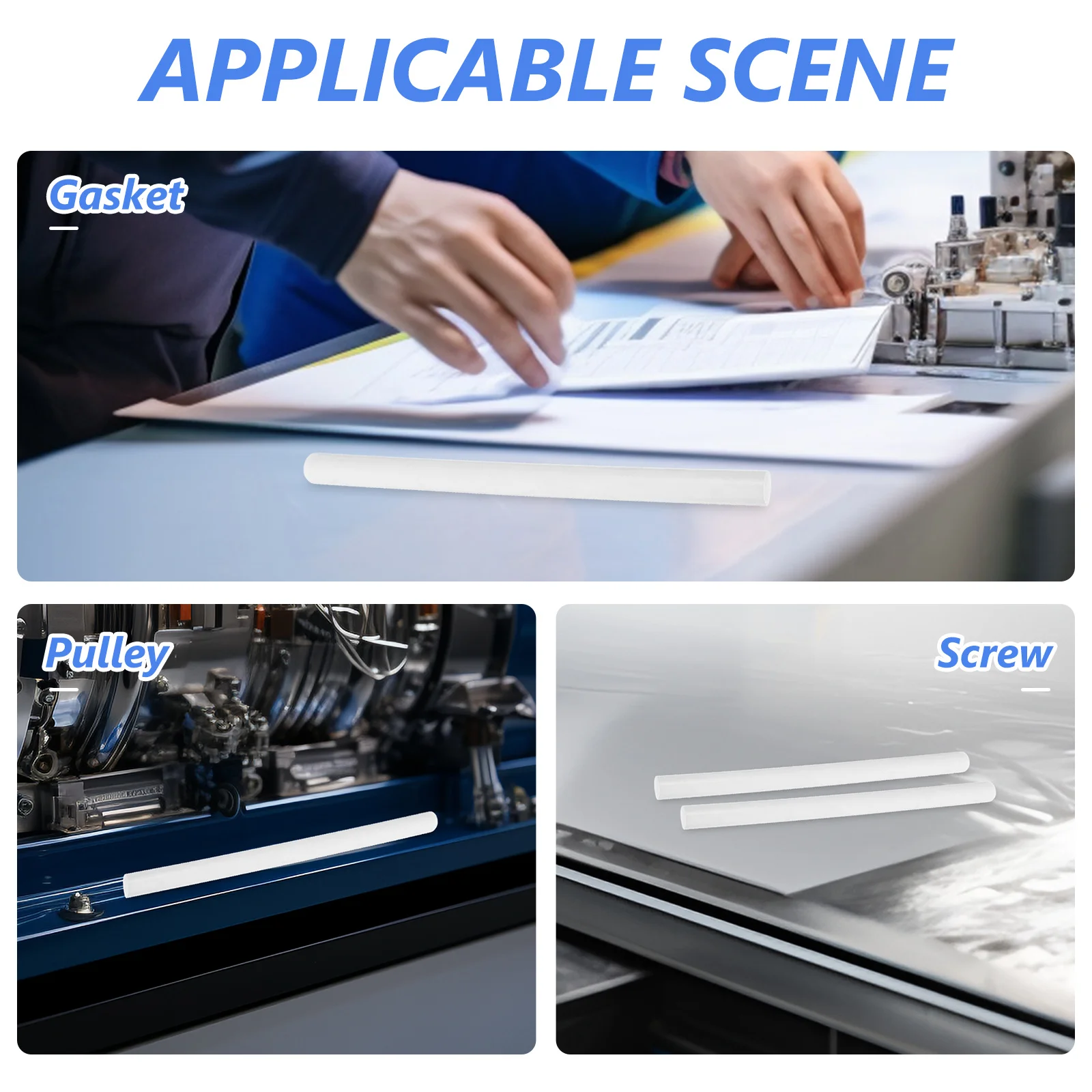 3Pcs Pom Round Rods Strong Elegant Multi-Use Cylindrical Bars for Welding Drilling Sawing Turning Applications 
3Pcs Pom Round Rods Strong Elegant Multi-Use Cylindrical Bars for Welding Drilling Sawing Turning Applications