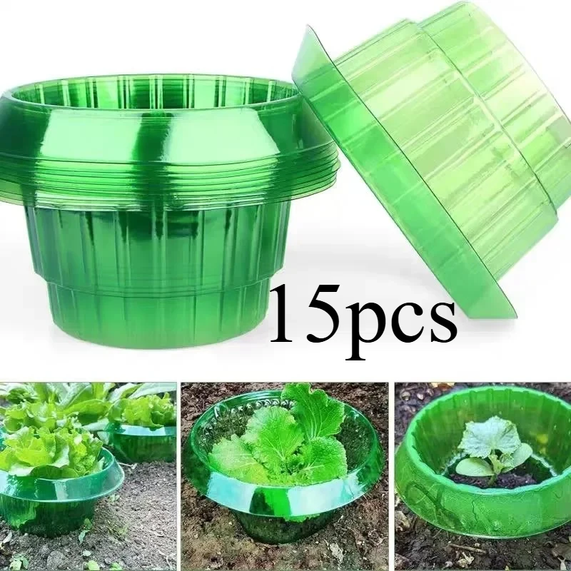 15pcs Green Transparent Round Snail and Slug Protective Cover - Reusable Plant Cover,Suitable for Plant Cover to Protect Animal
15pcs Green Transparent Round Snail and Slug Protective Cover - Reusable Plant Cover,Suitable for Plant Cover to Protect Animal