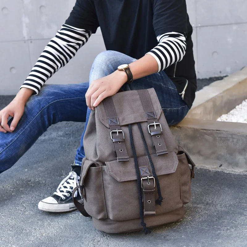 Trendy Canvas Backpack Unisex Vintage Casual Travel Bag Large Capacity School Bag FM01
Trendy Canvas Backpack Unisex Vintage Casual Travel Bag Large Capacity School Bag FM01