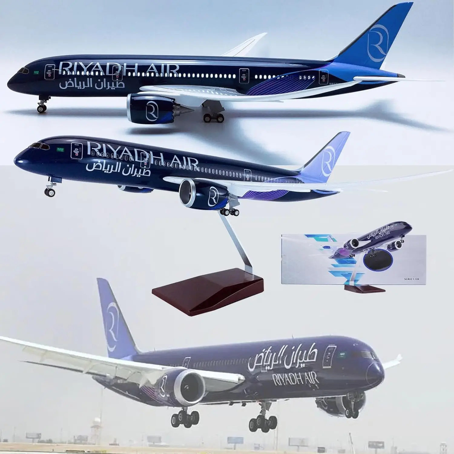 1: 135 Scale Model Jet Models Airplane Riyadh B787 Plane Model Diecast Collectibles Resin Aircraft Model for Collection Or Gift
1: 135 Scale Model Jet Models Airplane Riyadh B787 Plane Model Diecast Collectibles Resin Aircraft Model for Collection Or Gift