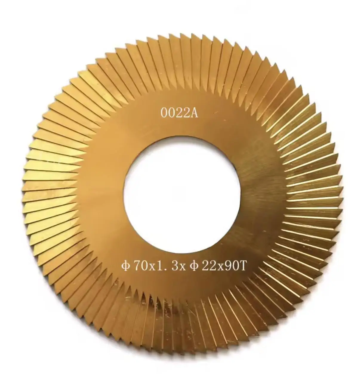 0022 Carbide 0022A HSS TiN face milling cutter For 100B 100A 100A1 100A2 202 WenXing key cutting machines 70X1.3X22 mm
0022 Carbide 0022A HSS TiN face milling cutter For 100B 100A 100A1 100A2 202 WenXing key cutting machines 70X1.3X22 mm