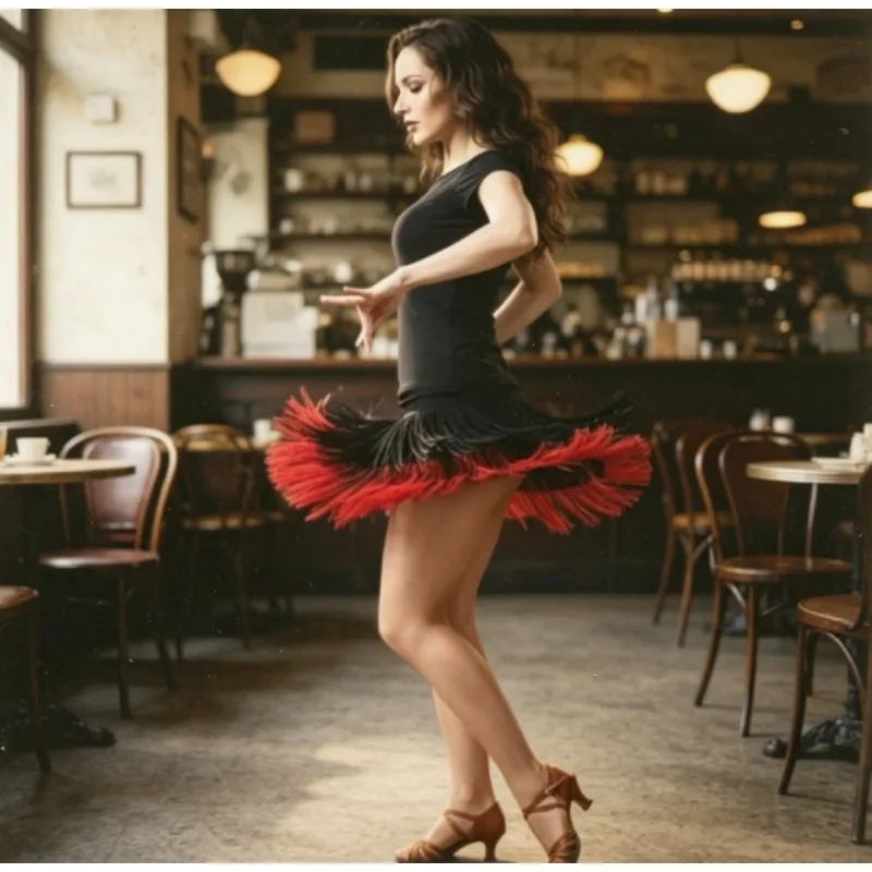 Women's Latin Dance Fringe Skirt Alluring for Cha Cha Rumba Practice Stage Show and Square Dance
Women's Latin Dance Fringe Skirt Alluring for Cha Cha Rumba Practice Stage Show and Square Dance
