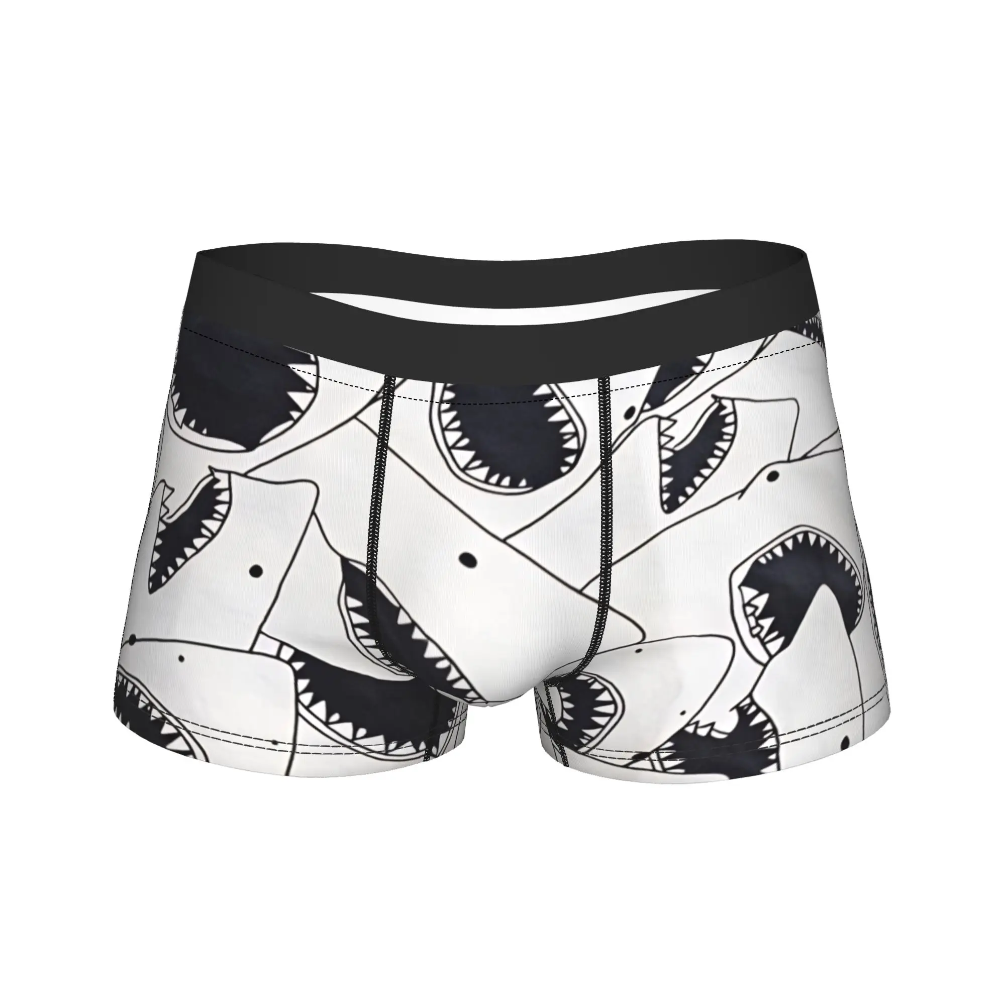 Shark Mouth Seamless Pattern White Background Underwear Men's Panties Printing Comfortable Trunk Hot Sale Boxer Brief Plus Size
Shark Mouth Seamless Pattern White Background Underwear Men's Panties Printing Comfortable Trunk Hot Sale Boxer Brief Plus Size