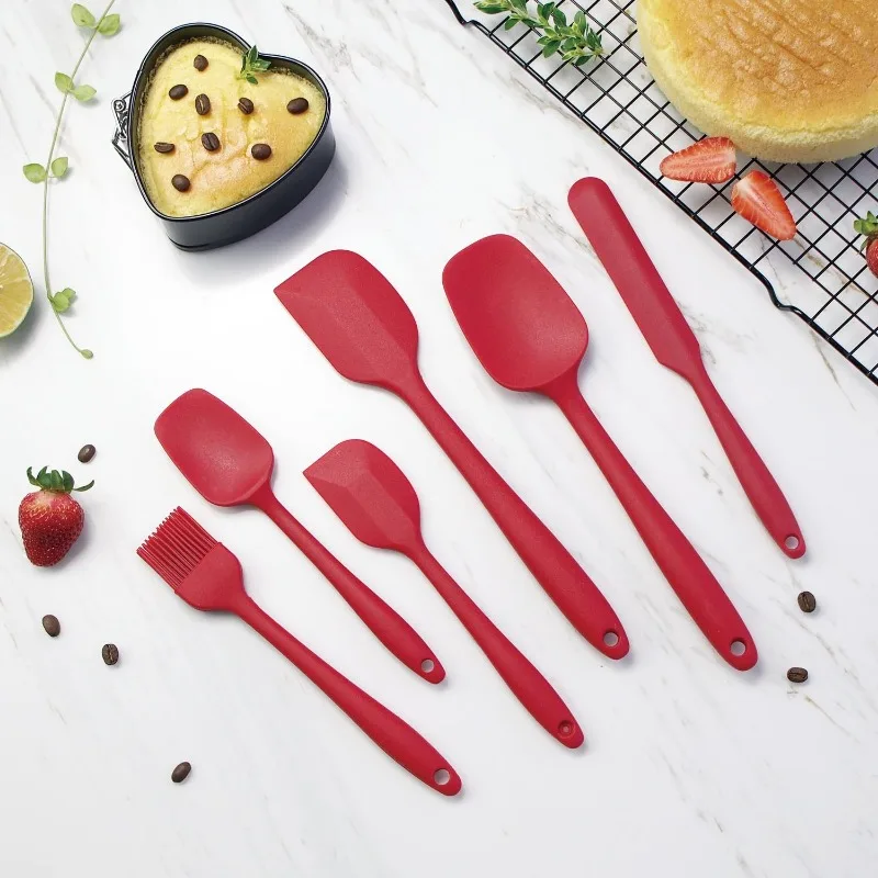 6 Pieces Silicone Spatula Set Food Grade Non Stick Heat Resistant Spatulas Turner for Cooking Baking Mixing Baking Tools
6 Pieces Silicone Spatula Set Food Grade Non Stick Heat Resistant Spatulas Turner for Cooking Baking Mixing Baking Tools