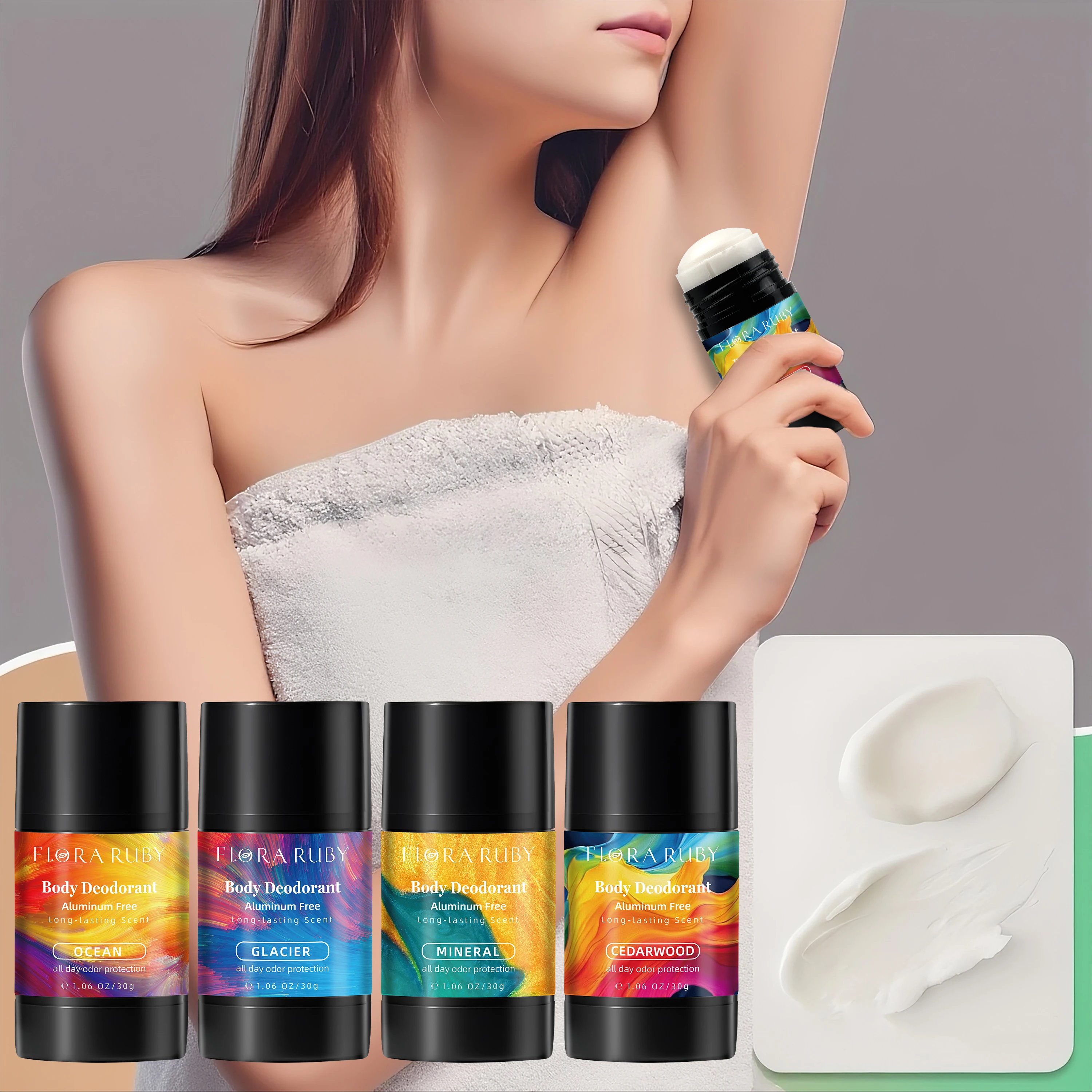 Flora Ruby Portable deodorant stick deodorant 30g/1.06oz aluminum free super fresh for men and women Contain multiple fragrance
Flora Ruby Portable deodorant stick deodorant 30g/1.06oz aluminum free super fresh for men and women Contain multiple fragrance