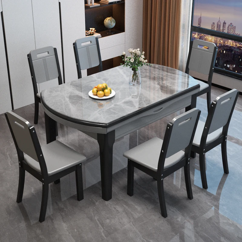 Folding Modern Dining Table Luxury Living Kitchen Extendable Multifunctional Dining Table Turntables Design Muebles Furniture
Folding Modern Dining Table Luxury Living Kitchen Extendable Multifunctional Dining Table Turntables Design Muebles Furniture