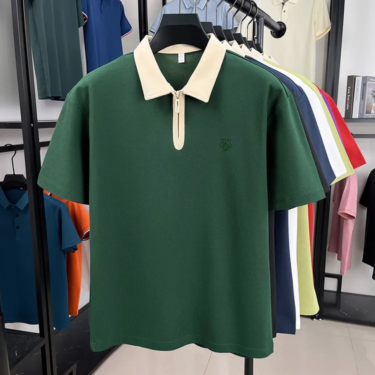 2025 Summer Men's New Zipper T-shirt High Quality Casual Short Sleeve Pullover Tee
2025 Summer Men's New Zipper T-shirt High Quality Casual Short Sleeve Pullover Tee