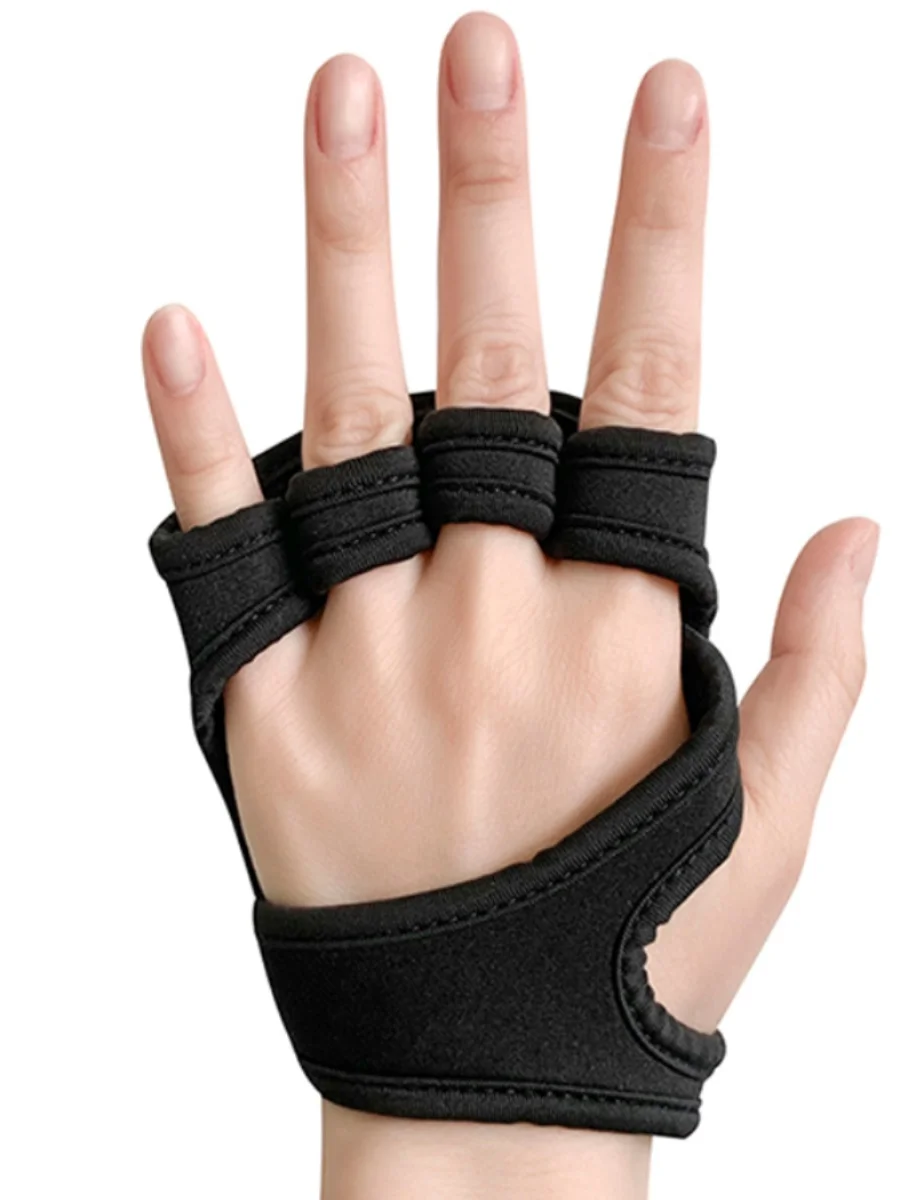 Перчатки для тренажерного зала, черные защитные накладки на полпальца с силиконовой нескользящей подкладкой для тяжелой атлетики
Перчатки для тренажерного зала, черные защитные накладки на полпальца с силиконовой нескользящей подкладкой для тяжелой атлетики