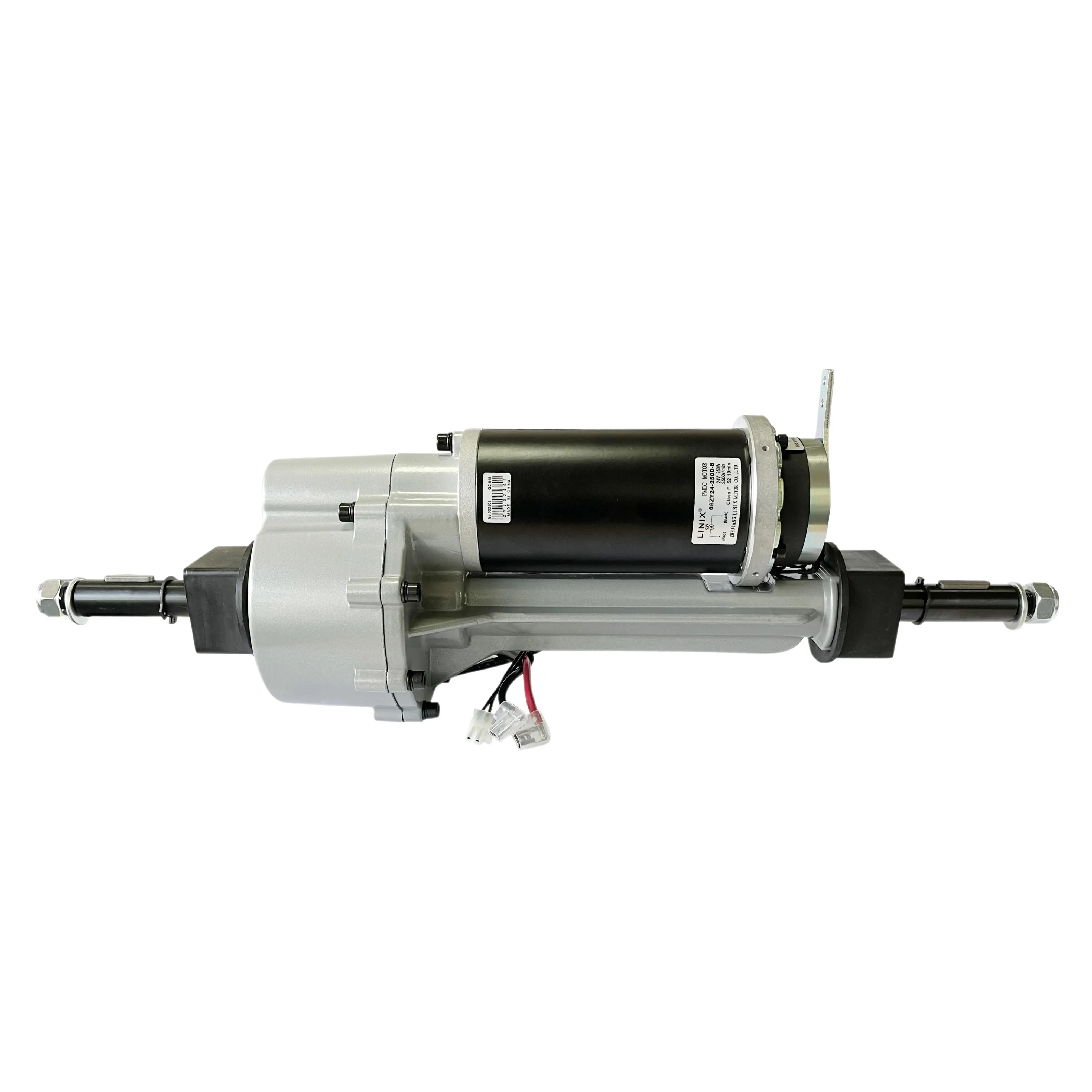 24V180/250/400/500W Brushed DC Motor with Electromagnetic Brake Rear Axle Assembly for Elderly Mobility Scooter Replacement Part
24V180/250/400/500W Brushed DC Motor with Electromagnetic Brake Rear Axle Assembly for Elderly Mobility Scooter Replacement Part