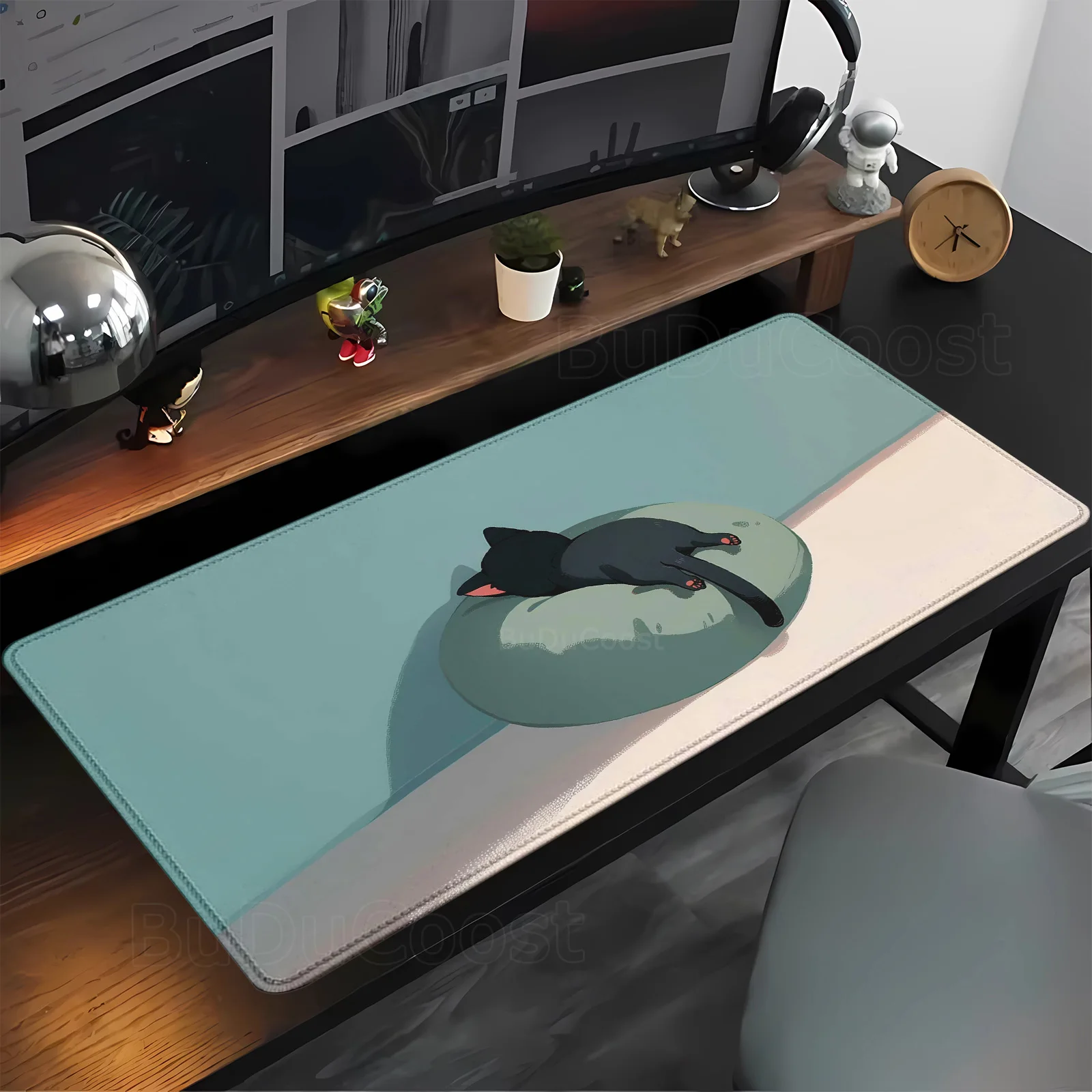 Large Mousepad lazy Black Cat Mouse Pad cartoon cat cute Mouse Mat Computer Office Accessories rubber non-slip teclado Desk Mat
Large Mousepad lazy Black Cat Mouse Pad cartoon cat cute Mouse Mat Computer Office Accessories rubber non-slip teclado Desk Mat