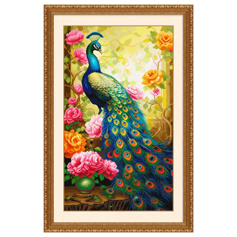 Peacocks Cross Stitch Kits Stamped 11CT 14CT Needlework DIY Patterns Handmade Embroidery Set 90 Colors
Peacocks Cross Stitch Kits Stamped 11CT 14CT Needlework DIY Patterns Handmade Embroidery Set 90 Colors
