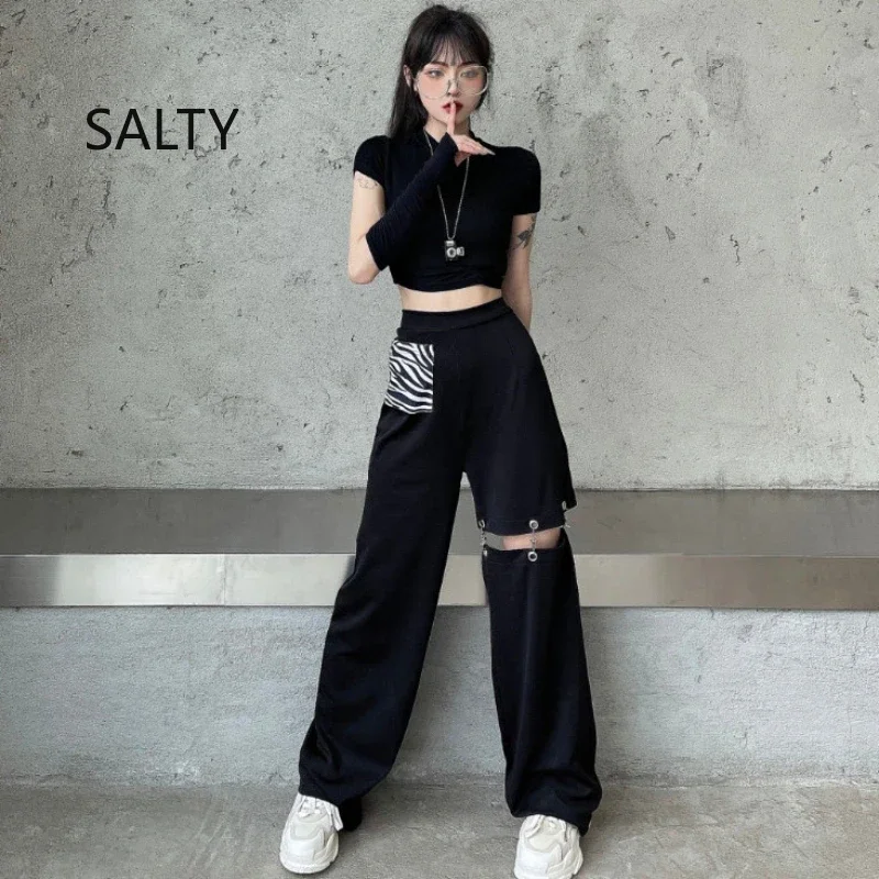 2026 Women's Pants Chain Hollow Out Wide Leg Pants New High Waist Straight Trouser Casual Streetwear Cargo Pant Woman
2026 Women's Pants Chain Hollow Out Wide Leg Pants New High Waist Straight Trouser Casual Streetwear Cargo Pant Woman