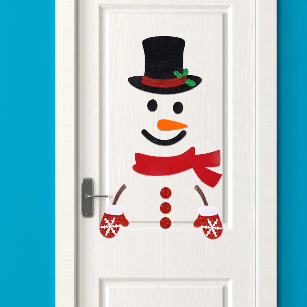 Christmas Door Window Stickers Felt Cloth Snowman Santa Pattern Decorative Decals Wall Stickers For Christmas Decorations
Christmas Door Window Stickers Felt Cloth Snowman Santa Pattern Decorative Decals Wall Stickers For Christmas Decorations