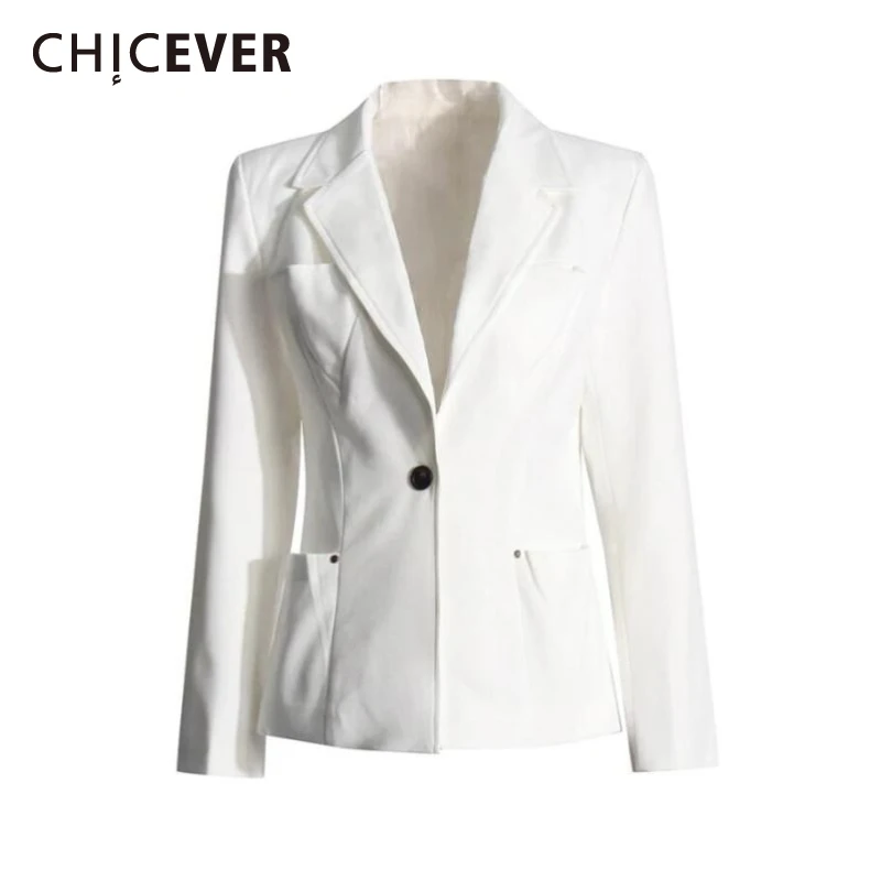 CHICEVER Solid Spliced Diamond Basics Jacket Female Lapel Long Sleeve Slimming Office Lady Women's Jackets Summer Style Fashion
CHICEVER Solid Spliced Diamond Basics Jacket Female Lapel Long Sleeve Slimming Office Lady Women's Jackets Summer Style Fashion