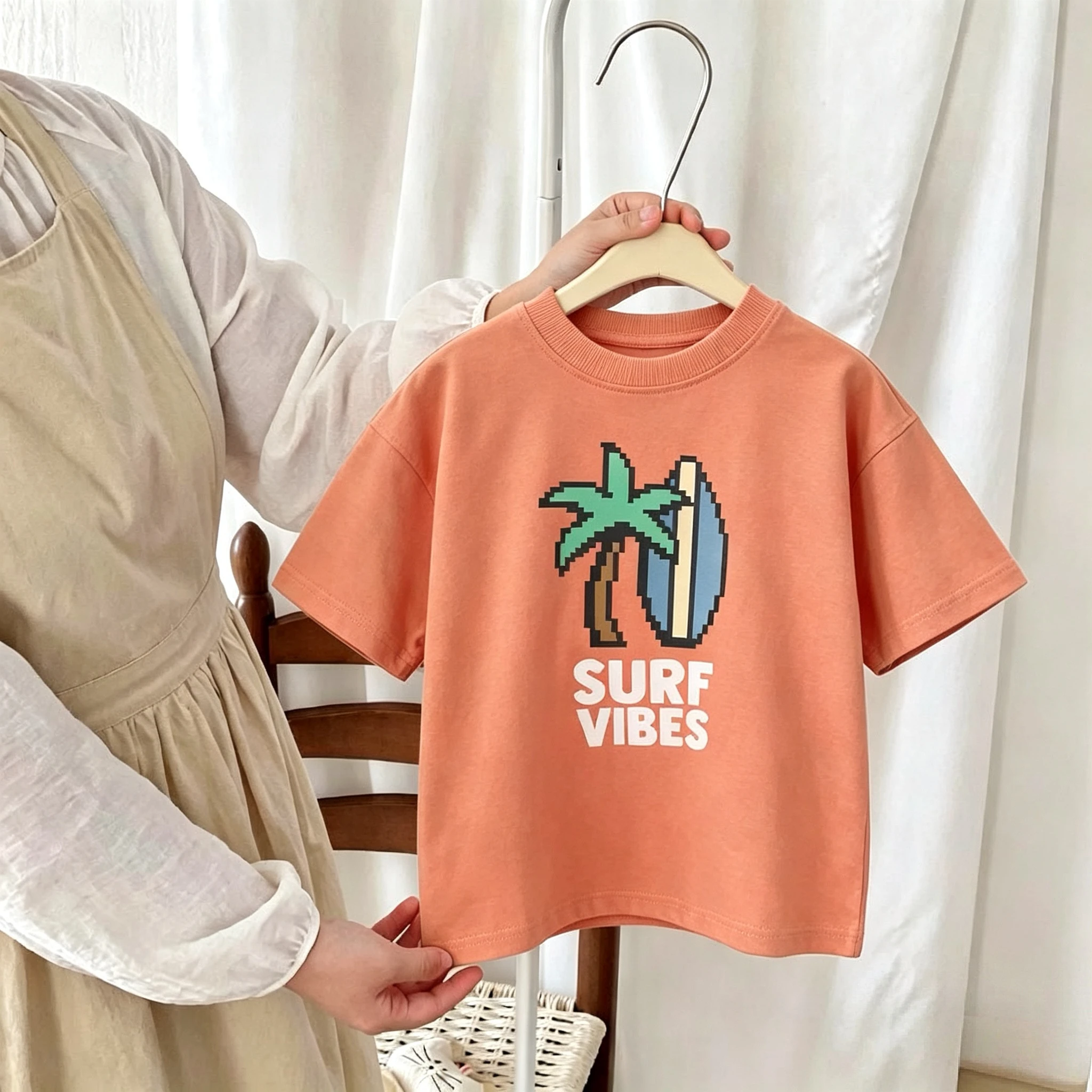 9m-7y Children's Wear T-shirt Tops Summer New Style Casual Printed Tshirts Short Sleeve Kids Clothing Fashion Versatile T Shirts
9m-7y Children's Wear T-shirt Tops Summer New Style Casual Printed Tshirts Short Sleeve Kids Clothing Fashion Versatile T Shirts