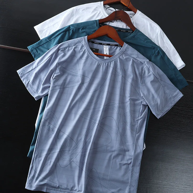 Ice Silk Touch Men's Summer High Elastici Sportswear Casual Breathable Me ort Sve round Ne T-irt f Sve irt
Ice Silk Touch Men's Summer High Elastici Sportswear Casual Breathable Me ort Sve round Ne T-irt f Sve irt