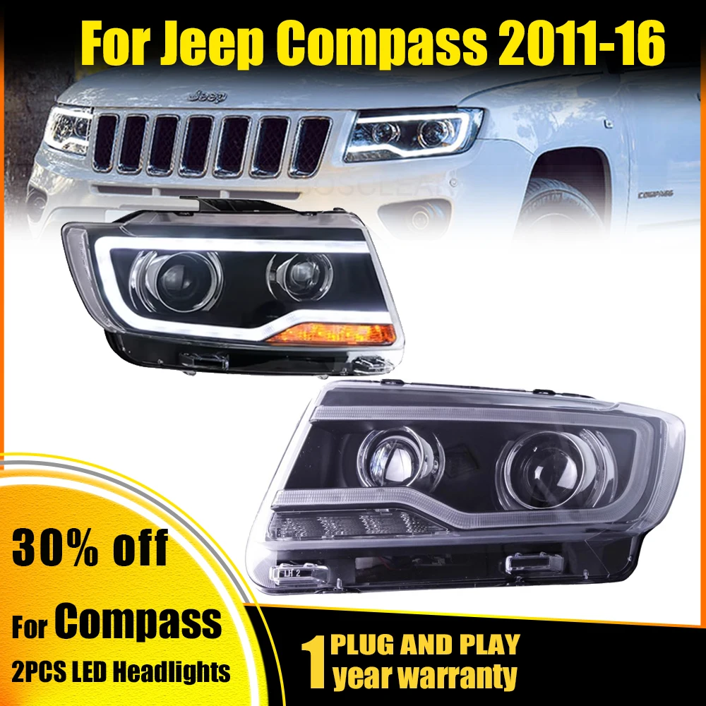 Автомобильные фары для Jeep Compass 2011 2012 2013 2014 2015 2016 Cherokee, светодиодные фары с линзами DRL, двойной луч, биксеноновый автомобильный Стайлинг
Автомобильные фары для Jeep Compass 2011 2012 2013 2014 2015 2016 Cherokee, светодиодные фары с линзами DRL, двойной луч, биксеноновый автомобильный Стайлинг