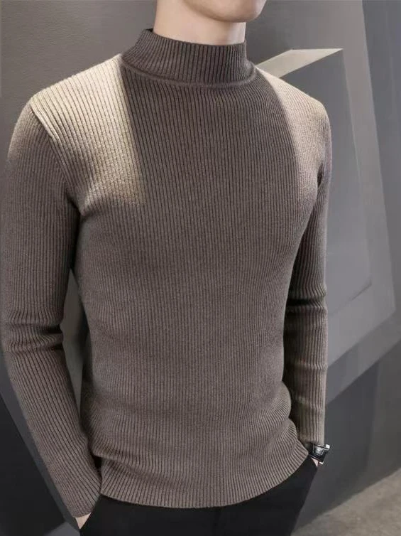 Мужской трикотажный свитер Thiened Fce на подкладке с высоким воротником, повседневный облегающий теплый трикотаж, модный базовый слой для осени...
Мужской трикотажный свитер Thiened Fce на подкладке с высоким воротником, повседневный облегающий теплый трикотаж, модный базовый слой для осени...