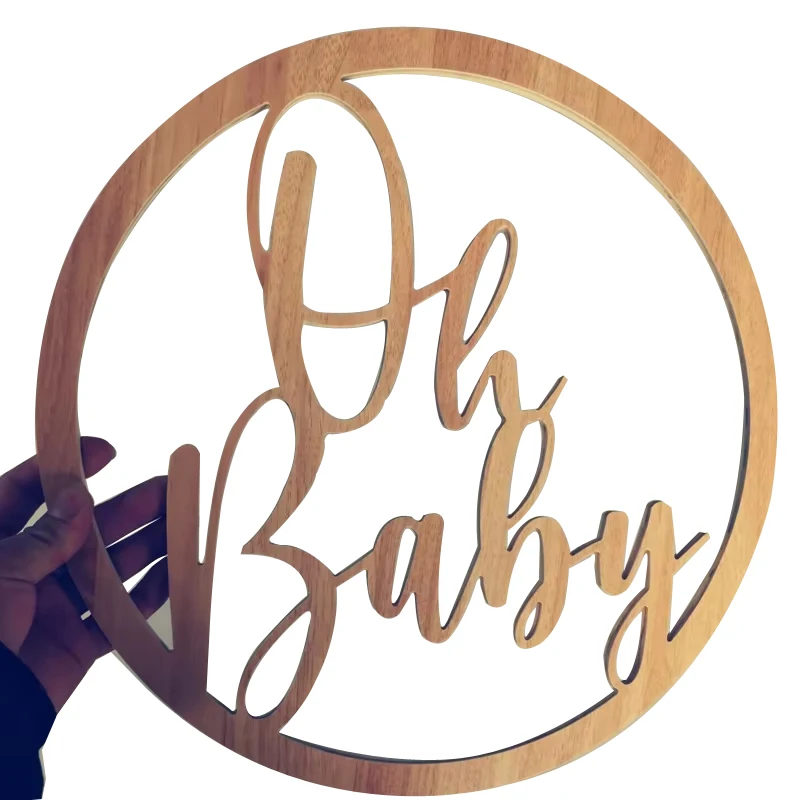 Custom Oh baby wooden sign for baby shower decoration, wall hanging party supplies
Custom Oh baby wooden sign for baby shower decoration, wall hanging party supplies
