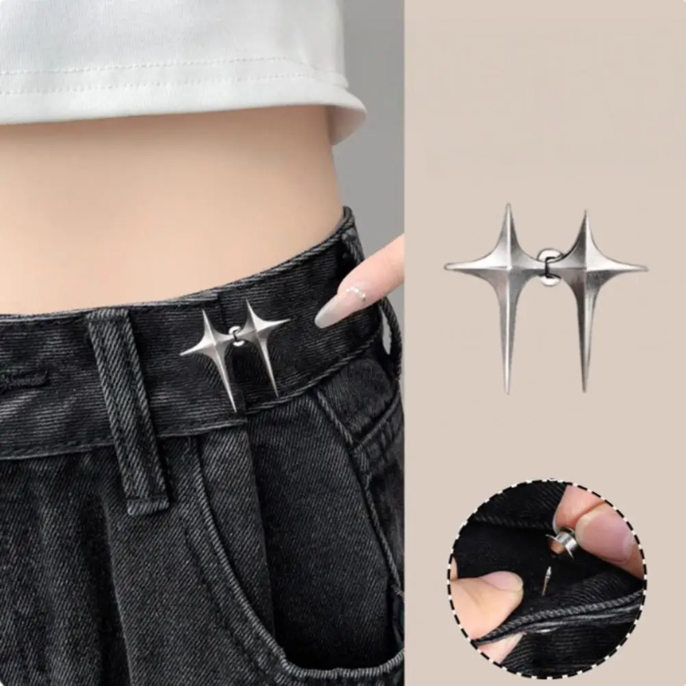 Clothing Buckle Clip 1 Pair Metal Butterfly Star Decorative Pants Waist Tighteners Adjustable No-sew Jeans Clips for Clothing
Clothing Buckle Clip 1 Pair Metal Butterfly Star Decorative Pants Waist Tighteners Adjustable No-sew Jeans Clips for Clothing