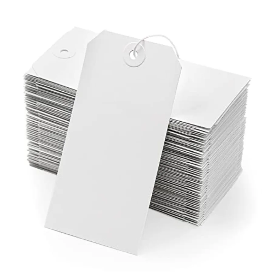 White Tags with Elastic String Attached - Pcs Blank Hanging Paper Tag Strung Cardstock Shipping Tags with Reinforced Hole for L
White Tags with Elastic String Attached - Pcs Blank Hanging Paper Tag Strung Cardstock Shipping Tags with Reinforced Hole for L