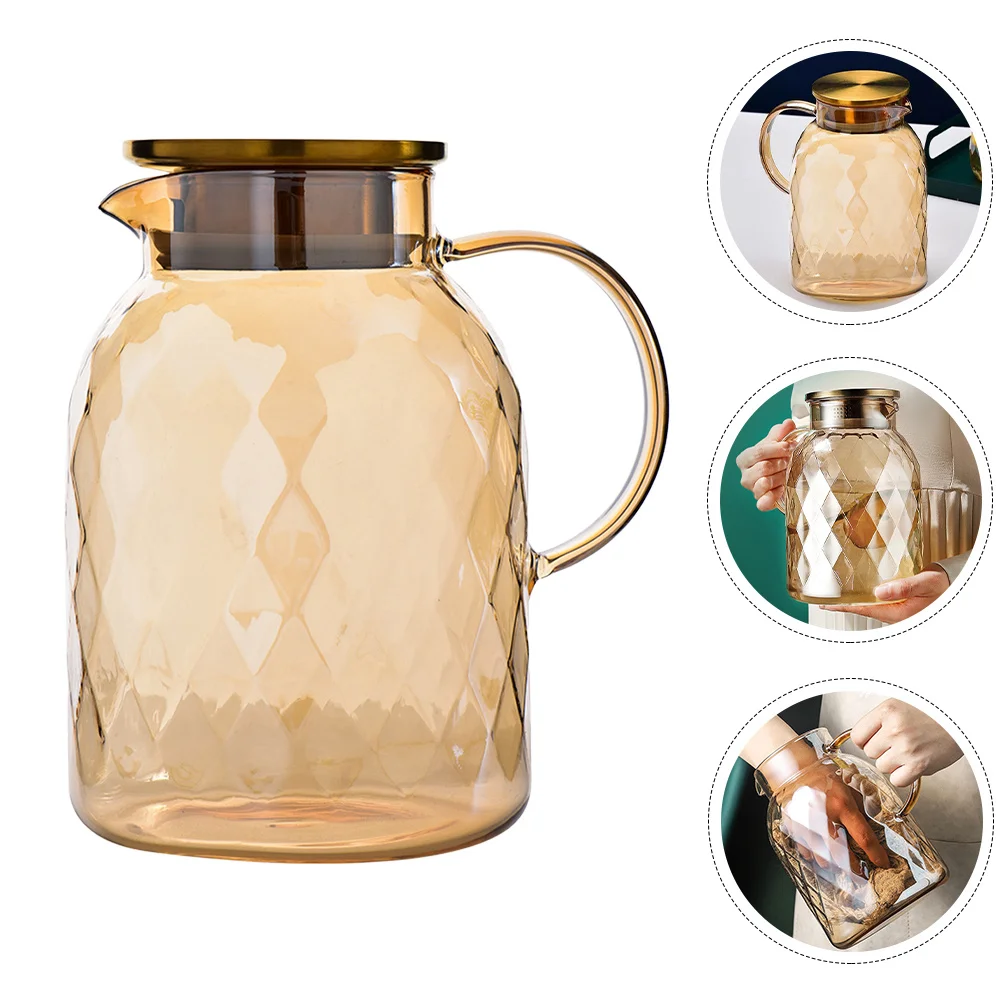 Large Capacity Cold Water Kettle Glass Beverage Dispenser for Juice Iced Tea Milk Party Picnic Bbq Home Kitchen Bar Use Cool
Large Capacity Cold Water Kettle Glass Beverage Dispenser for Juice Iced Tea Milk Party Picnic Bbq Home Kitchen Bar Use Cool