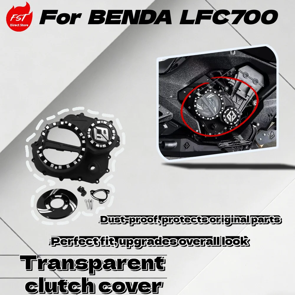 For Benda LFC700 Motorcycle Transparent Clutch Guard Clear Engine Frame Side Cover Protection Parts
For Benda LFC700 Motorcycle Transparent Clutch Guard Clear Engine Frame Side Cover Protection Parts
