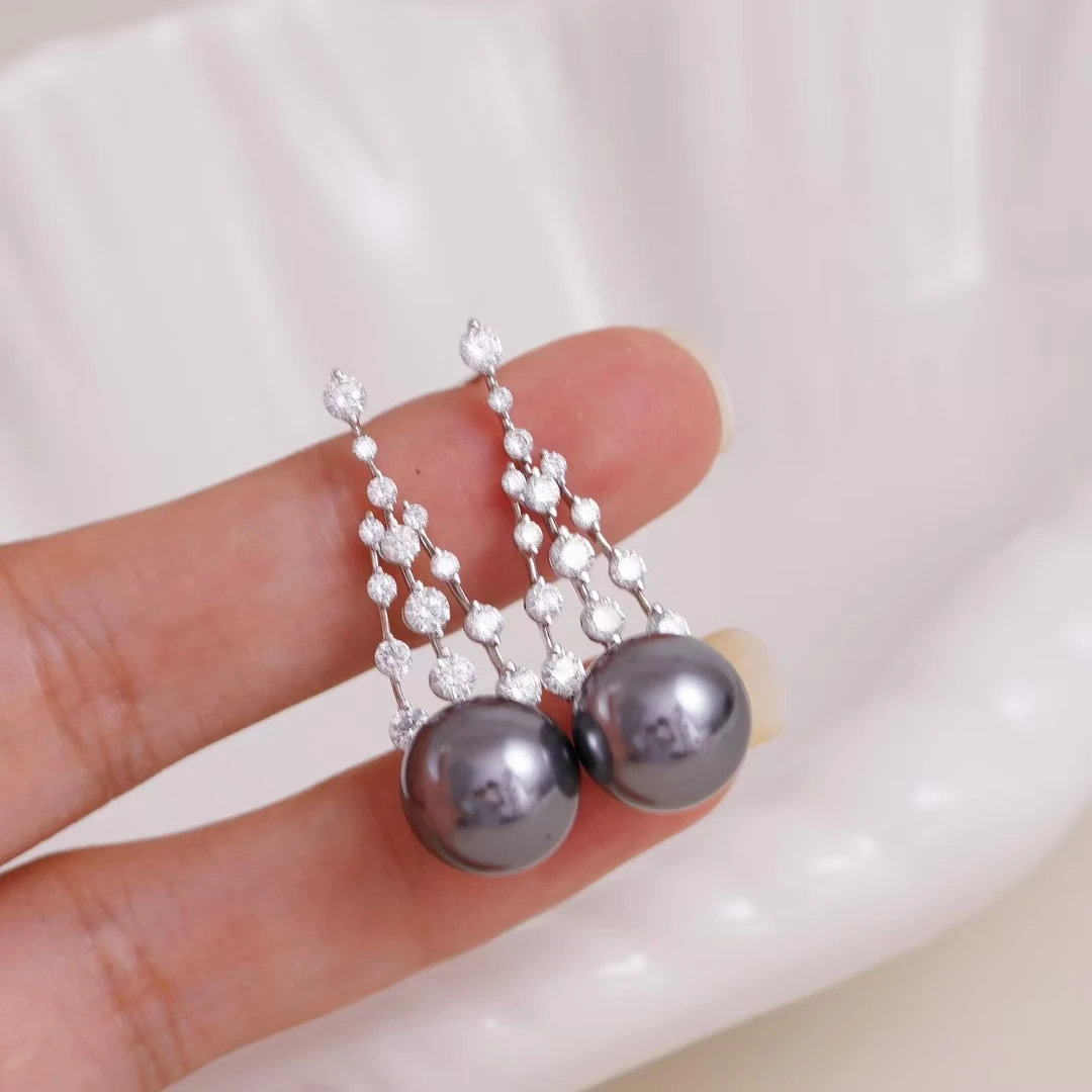 Wholesale Gorgeous 925 Sterling Silver Earrings Base Findings Mountings Jewelry Mounts Fittings Accessories for 11-12mm Pearls
Wholesale Gorgeous 925 Sterling Silver Earrings Base Findings Mountings Jewelry Mounts Fittings Accessories for 11-12mm Pearls