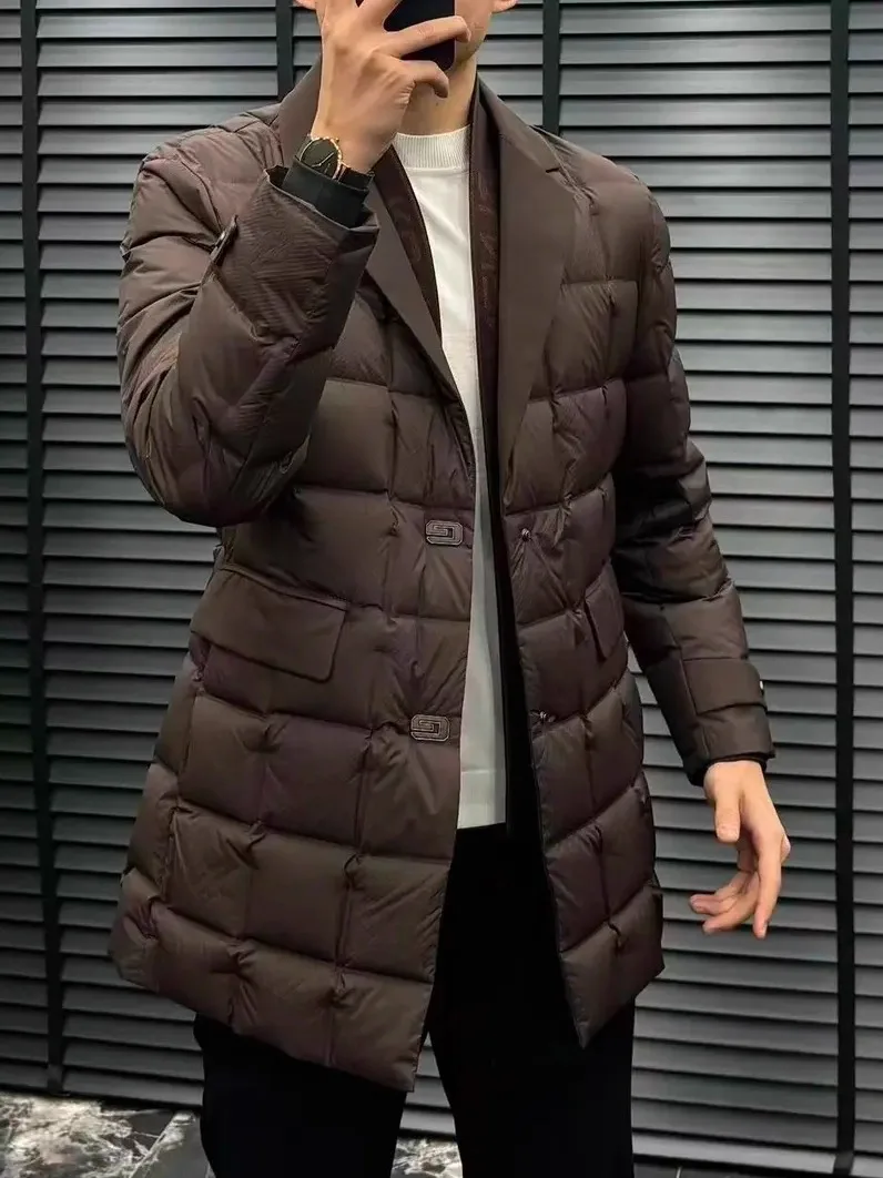 Men's Fashionable Lightweight Silk Scarf Neck Jacket Winter New Arrival Tailored Fit Windbreaker down Jacket Coat Business Ge...
Men's Fashionable Lightweight Silk Scarf Neck Jacket Winter New Arrival Tailored Fit Windbreaker down Jacket Coat Business Ge...