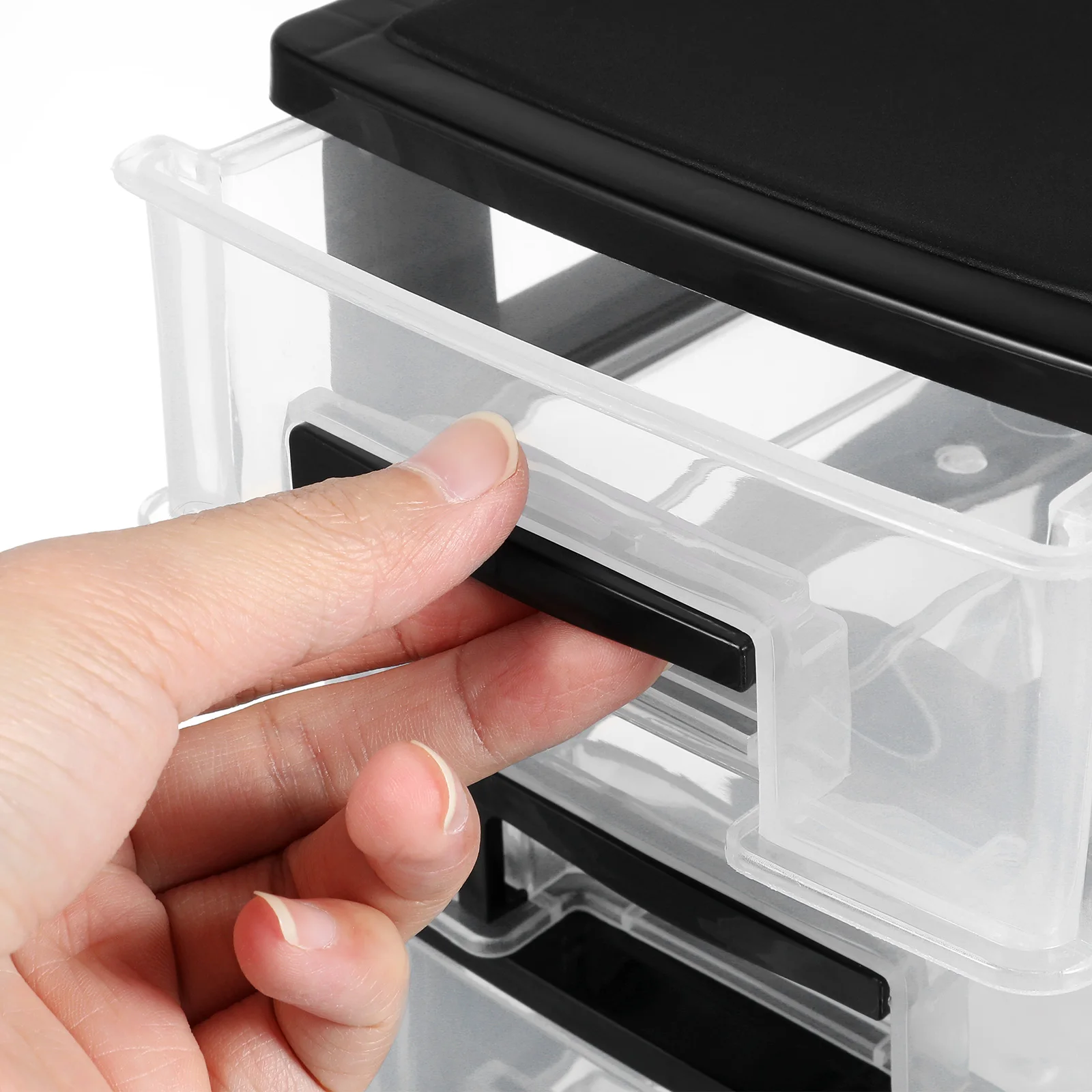 3 Layers Transparent Desktop Drawer Storage Box Plastic Cosmetics Organizer For Makeup Brushes Mascara Eyebrow Pencil Black 
3 Layers Transparent Desktop Drawer Storage Box Plastic Cosmetics Organizer For Makeup Brushes Mascara Eyebrow Pencil Black