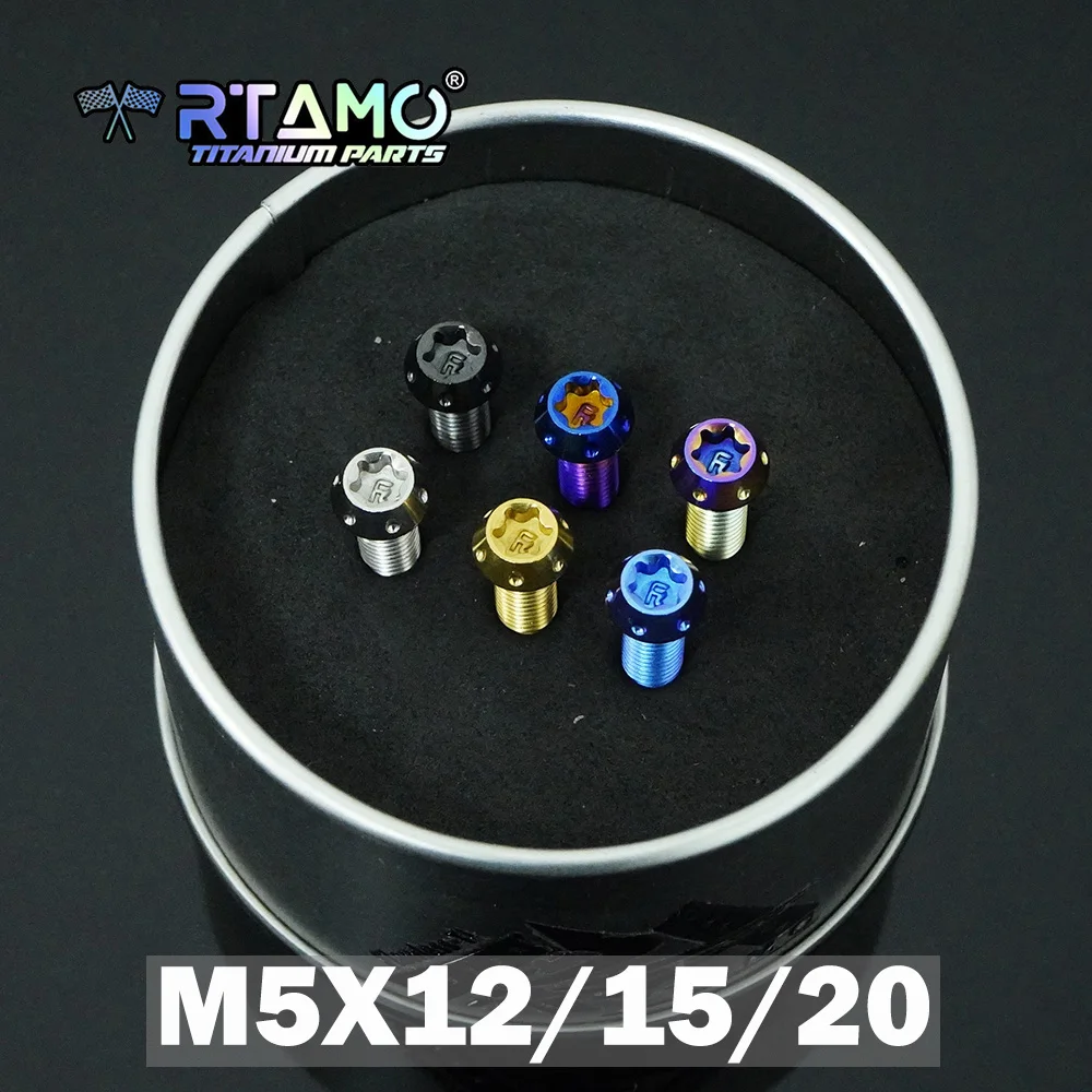 RTAMO Gr5 Titanium Steering Wheel Base Screws M5X12/15/20mm for MoMo NARDI Car Modification Bolts
RTAMO Gr5 Titanium Steering Wheel Base Screws M5X12/15/20mm for MoMo NARDI Car Modification Bolts