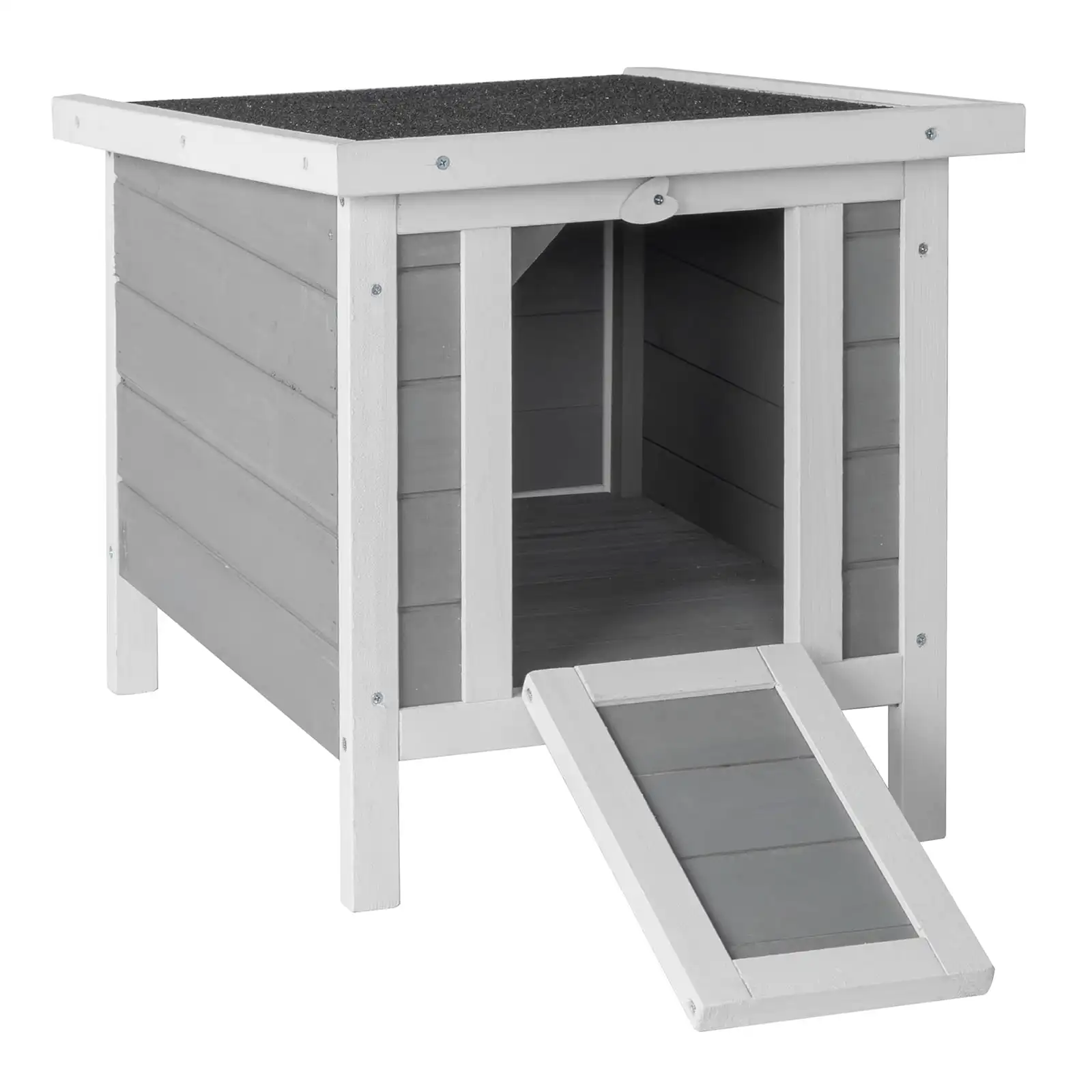 20" Wooden Waterproof Rabbit Hutch Pet Bunny Small Animal House Habitat, Gray
20" Wooden Waterproof Rabbit Hutch Pet Bunny Small Animal House Habitat, Gray