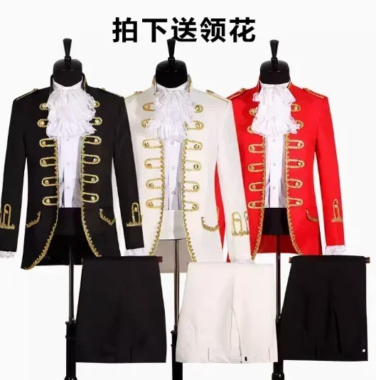 Новая европейская мужская одежда для дворцовых выступлений, тематическая одежда для выступлений в студии
Новая европейская мужская одежда для дворцовых выступлений, тематическая одежда для выступлений в студии