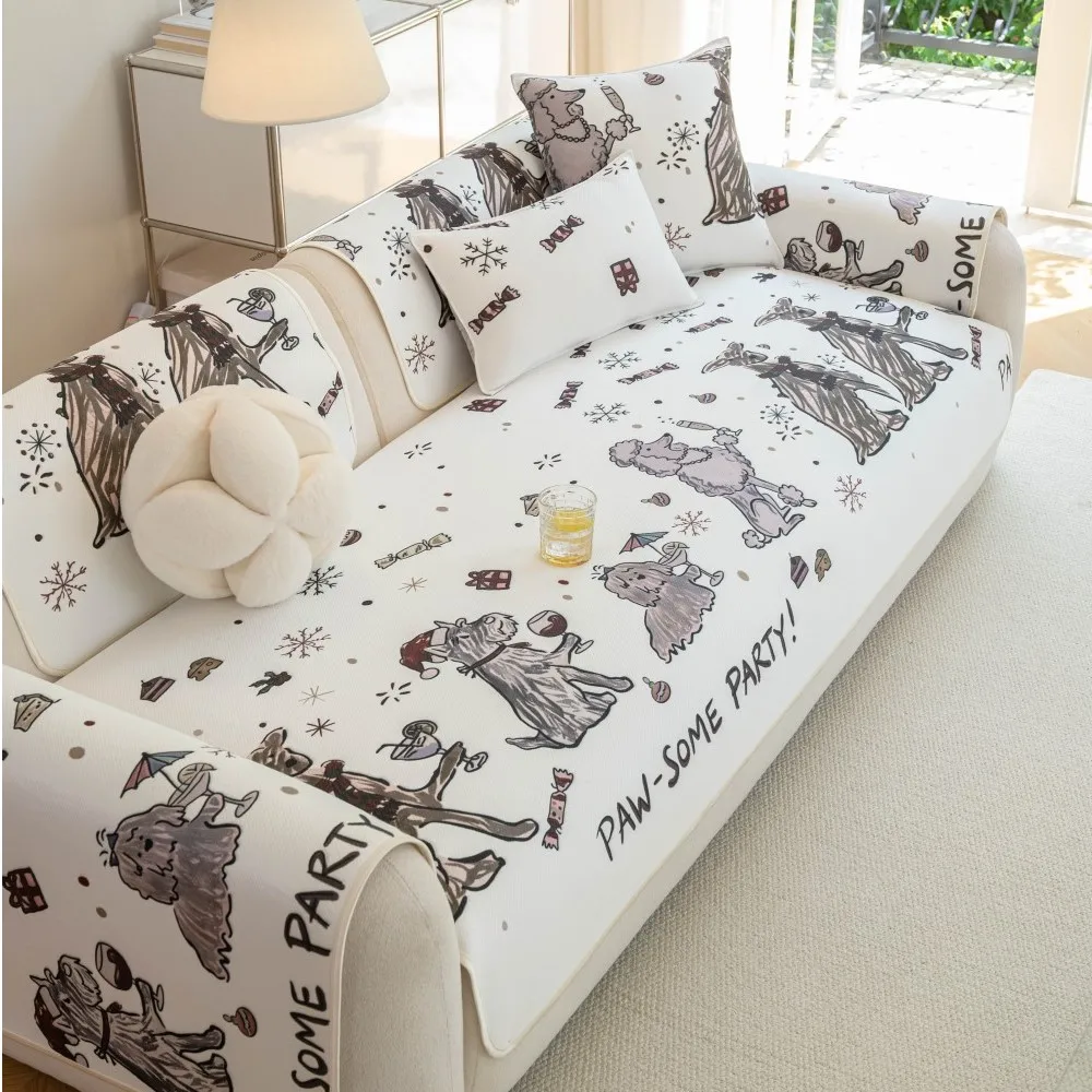 2026 Summer New Cooling Feeling Ice Silk Sofa Mats Universal Sofa Cushion Breathable Non-Slip Dog Print Sofa Cover
2026 Summer New Cooling Feeling Ice Silk Sofa Mats Universal Sofa Cushion Breathable Non-Slip Dog Print Sofa Cover