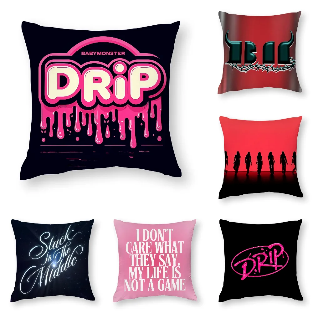 Cool KPOP B-BABYMONSTER Pillow Case 3D Print Polyester Fiber 40*40 cm Home Sofa Throw Pillow Cover Decoration Festival Gift
Cool KPOP B-BABYMONSTER Pillow Case 3D Print Polyester Fiber 40*40 cm Home Sofa Throw Pillow Cover Decoration Festival Gift