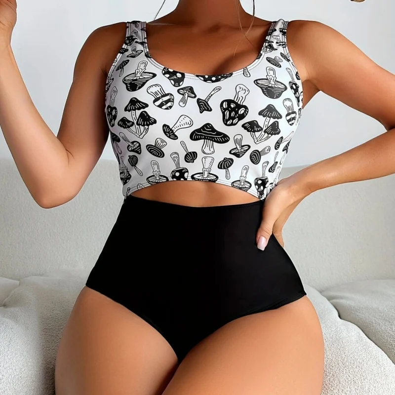 Women's new bikini swimsuit, one-piece triangle design with unique print
Women's new bikini swimsuit, one-piece triangle design with unique print