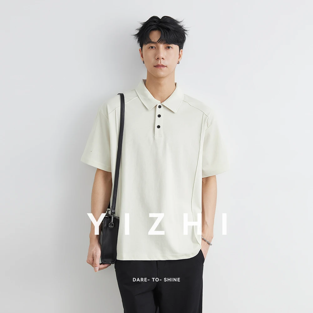 2025 Summer Men's Cotton Breathable Solid Color Polo Shirt Fashion Design Lapel Short Sleeve T-shirt Business Casual Tops
2025 Summer Men's Cotton Breathable Solid Color Polo Shirt Fashion Design Lapel Short Sleeve T-shirt Business Casual Tops