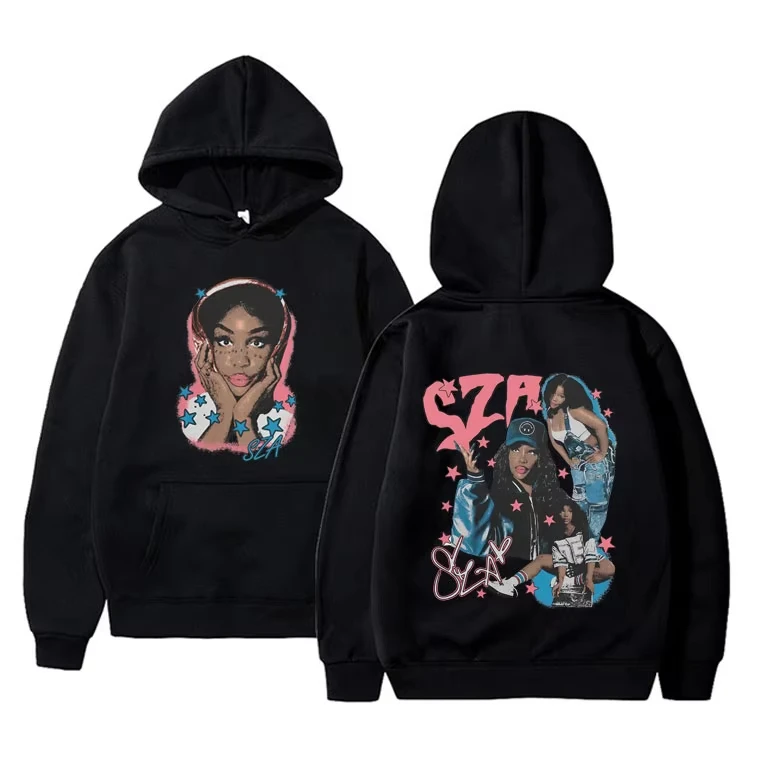 Rapper SZA Graphic Print Hoodie Men Women Hip Hop Fashion Pop Music Hooded Tracksuit Unisex Vintage Oversized Pullover Hoodies
Rapper SZA Graphic Print Hoodie Men Women Hip Hop Fashion Pop Music Hooded Tracksuit Unisex Vintage Oversized Pullover Hoodies
