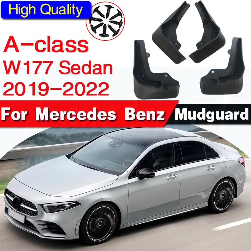 4 шт. передний и задний автомобильный брызговик для Mercedes Benz A-Class A W177 2019-2022, брызговики на крыло, брызговики, аксессуары
4 шт. передний и задний автомобильный брызговик для Mercedes Benz A-Class A W177 2019-2022, брызговики на крыло, брызговики, аксессуары