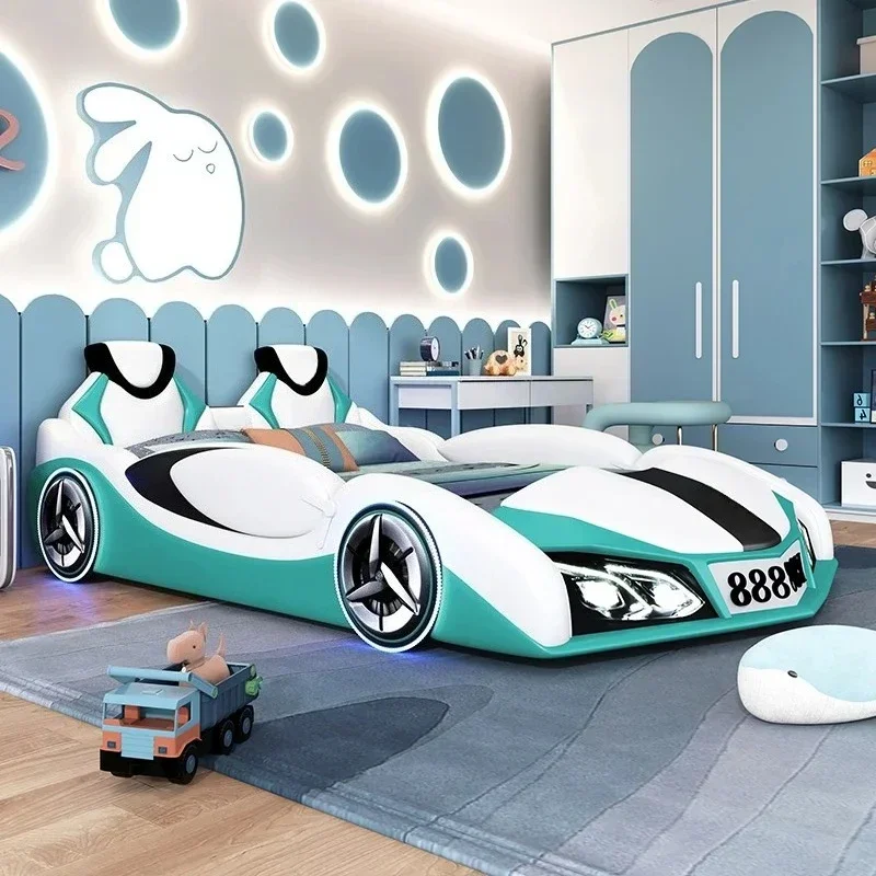 Children's Car Bed Boy Guardrail Cartoon Multi functional 1.5-meter Feitian car door front storage audio light Bedroom Furniture
Children's Car Bed Boy Guardrail Cartoon Multi functional 1.5-meter Feitian car door front storage audio light Bedroom Furniture