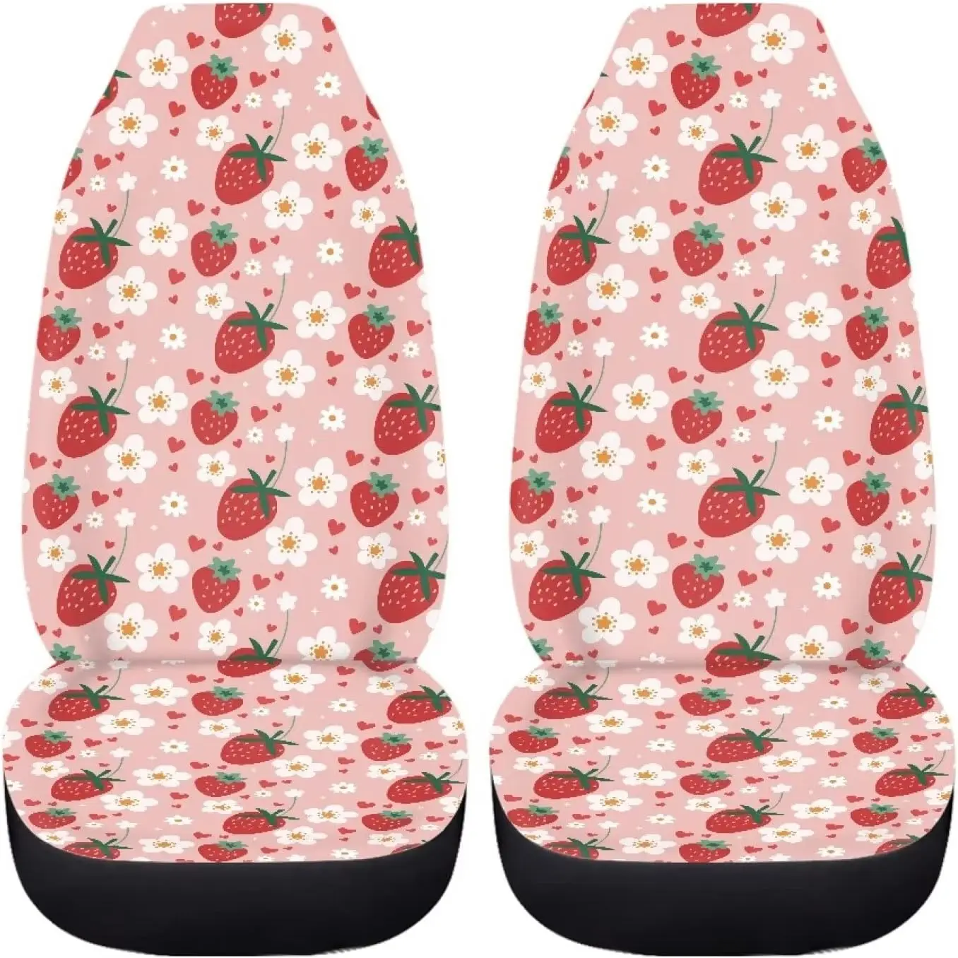 2 Pcs Strawberry Car Seat Covers Set Pink Heart Daisy Strawberry Auto Front Seat Cushion Breathable Covers Protection Accessory
2 Pcs Strawberry Car Seat Covers Set Pink Heart Daisy Strawberry Auto Front Seat Cushion Breathable Covers Protection Accessory