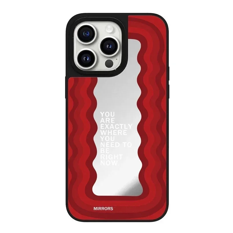 Mirror Surface Wave Black Red Phone Case Cover for iPhone 11 12 13 14 15 Pro Max Case for iPhone 15 ProMax
Mirror Surface Wave Black Red Phone Case Cover for iPhone 11 12 13 14 15 Pro Max Case for iPhone 15 ProMax