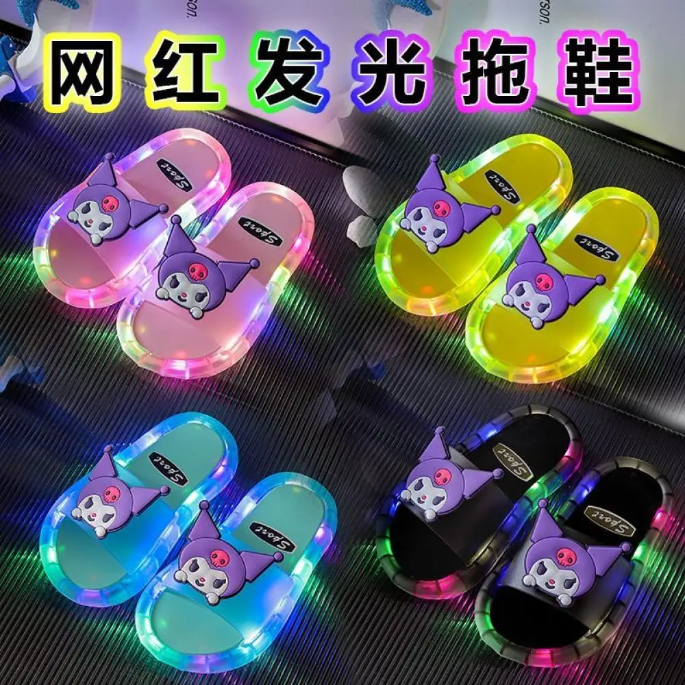 Sanrio My Melody Anime Kawaii Ins Children Led Lighted Slippers Cute Cartoon Kuromi Children Bathroom Shoes Lovely Gifts for Kid
Sanrio My Melody Anime Kawaii Ins Children Led Lighted Slippers Cute Cartoon Kuromi Children Bathroom Shoes Lovely Gifts for Kid