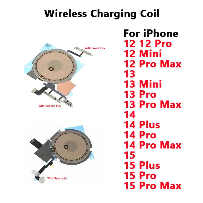 New Wireless Charging Coil For iPhone 15 14 13 12 Pro Max Mini Plus With Magnet Power Volume Button Flashlight Flex Charge Panel
New Wireless Charging Coil For iPhone 15 14 13 12 Pro Max Mini Plus With Magnet Power Volume Button Flashlight Flex Charge Panel